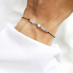 Bransoletka z Akwamarynem i Masa perłowa