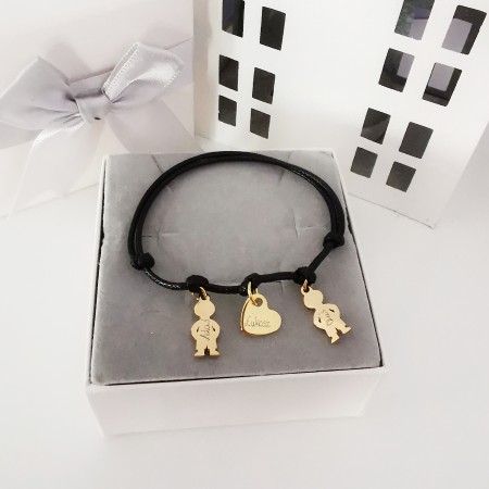 Bransoletka na sznurku z grawerem – biżuteria dla Mamy