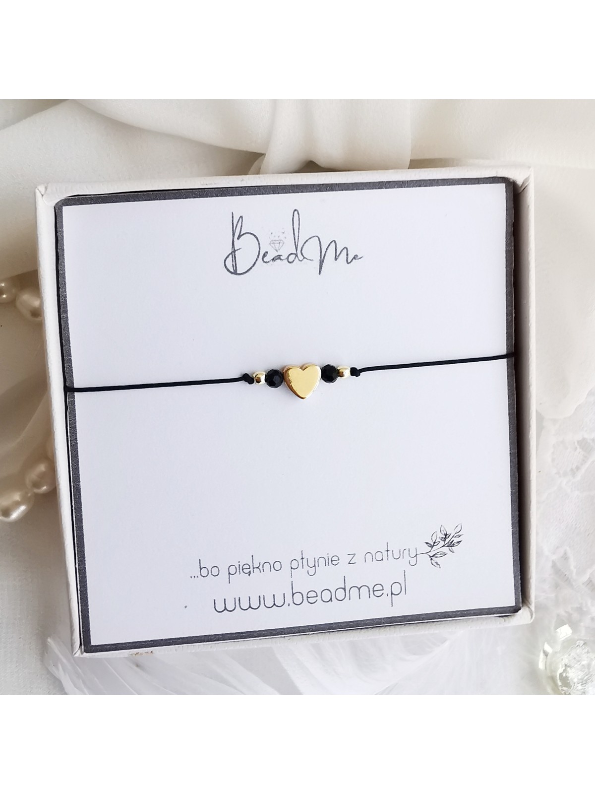 Bransoletka handmade z kamieniami hematyt i spinel