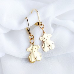 Kolczyki z misiami złote