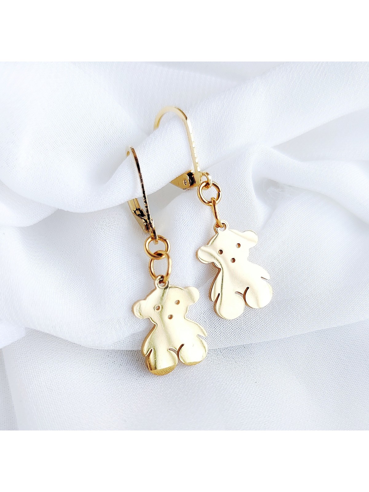 Kolczyki z misiami złote Kolczyki z misiami złote