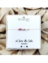 bransoletka handmade z różowym jadeitem