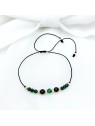 Bransoletka handmade z kamieniami Onyks Szmaragd i zielony Jadeit Bransoletka handmade z kamieniami Onyks Szmaragd i zielony Jadeit