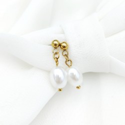 Kolczyki z naturalnymi perłami