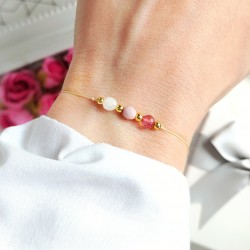 Bransoletka z Różowymi Jadeitami