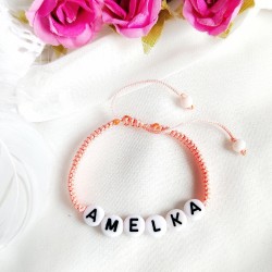 dziecięca pleciona bransoletka z imieniem